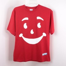 New Vintage Yazbek Kool-Aid Man Men&#39;s L Red Cotton Retro Graphic T-Shirt - £22.38 GBP