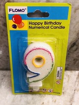 Ship N 24 Hours. New-Flomo Happy Birthday Numerical Candle. #9. - $9.89