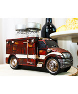 Vintage Red Ambulance Truck Figurine Holder For Glass Salt and Pepper Sh... - $493.72 MXN