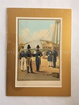 1899 Antique Litho Print Us Navy 1840 Commander Capt Lieutenant Marines - $47.03