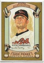 2007 Topps Allen and Ginter Dick Perez Sketches #3 Nick Markakis NM-MT Orioles - $1.73