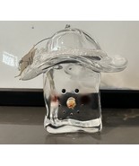 MidWest of Cannon Falls Christmas Glass Ornament Snowman with hat - $16.21