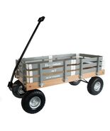 HEAVY DUTY LOADMASTER GRAY WAGON - Beach Garden Utility Cart AMISH MADE in USA - $467.99