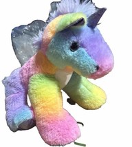 Fiesta Toys Rainbow Sherbet Unicorn 10.5" Plush Stuffed Animal A00627 - $14.54