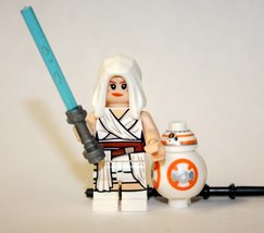 Rey With BB8 Droid Rise Of Skywalker Star Wars Minifigure Custom - $6.50