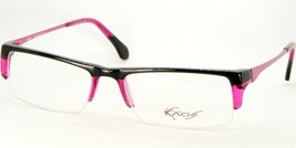 New Kaos 106 1 Black /PINK Eyeglasses Glasses Plastic Frame 52-18-136mm Italy - $73.38