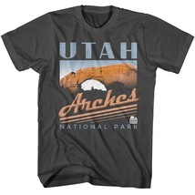 Utah Arches Retro Park Men&#39;s T Shirt National Moab Canyons Stone Monuments - £20.05 GBP+