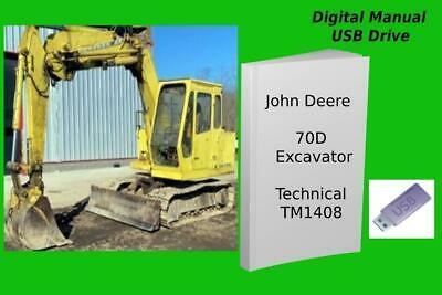 John Deere 70D Excavator Repair Technical Manual TM1408 - $19.99