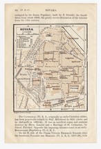 1913 Original Antique City Map Of Novara / Piedmont / Italy - £15.08 GBP