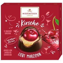 Niederegger Cherry w/ Marzipan In Dark Chocolate 108g -FREE SHIPPING- - £15.05 GBP
