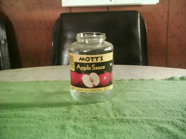 Vintage Motts Apple Sauce Glass Jar 25 Oz. Empty No Lid - £11.75 GBP