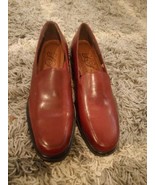 Studio Life Stride Women&#39;s Loafers Shoes Wine Slip-On Block Heel 6.5 - $9.49