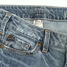 Silver Toni Distressed Light Wash Boot Cut Denim Jeans Women 27 Hemmed 2... - £15.73 GBP