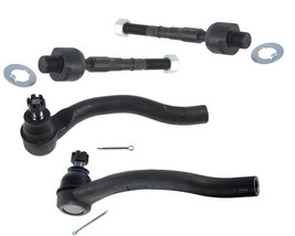 4 Steering Inner Outer Tie Rods For Honda Civic DX EX LX Fit Acura ILX R... - £66.31 GBP