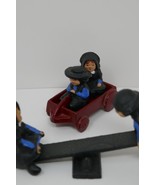 Antique Cast Iron Amish Family Figure Set Mom Dad Sister Brother See Saw... - $27.99