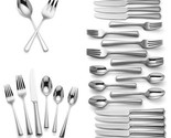 Lenox Swain 74 Piece Flatware Set Service For 12 Stainless 18/10 Classic... - £174.99 GBP