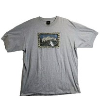 VTG Prairie Mountain Montana T-Shirt Gray XXL 100% Cotton New Mexico Mountains - £14.02 GBP