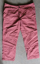 Men Red Camel Pants Size 36x30 Pinkish/Salmon Color Casual Work Summer S... - £12.63 GBP