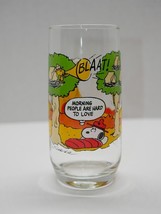 Vintage McDonald&#39;s Camp Snoopy Glass &quot;Morning People Are Hard To Love.&quot; Peanuts - £6.38 GBP