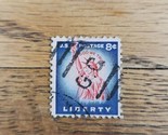 US Stamp Statue of Liberty 8c Used Blue/Red - £0.74 GBP