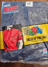 Vintage 90s Fruit Of The Loom Single Stitch Pocket T-Shirt Size Small Na... - $18.80