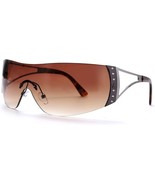 Wrap Around Sunglasses for Women Shield Flat Top Sunglasses (Gray) - £11.40 GBP
