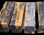FOUR (4) BEAUTIFUL SPALTED SYCAMORE TURNING BLANKS LUMBER WOOD 3&quot; X 3&quot; X... - $49.45