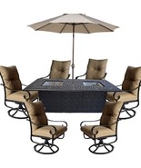  Cast Aluminum Patio Furniture Elisabeth 9 Piece Patio Dining Set Double... - £4,750.83 GBP