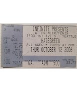 HATEBREED In Concert 2006 Ticket Stub Premier Seattle Washington USA NM ... - $9.26 CAD
