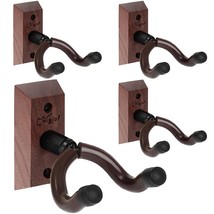 Guitar Wall Mount 4 Pack, Guitar Hanger, Rotatable Guitar Wall Hanger Wi... - £32.23 GBP