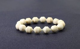 Ivory Jade Stretchy Bracelet, Sku#EF102 - $6.00+