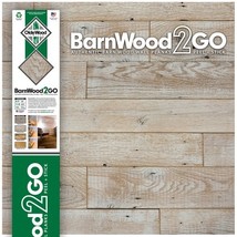 Wood Wall Plank 5/16&quot;H X 5-1/2&quot;W X 48&quot;L Weathered White - OldeWood BarnW... - $107.91