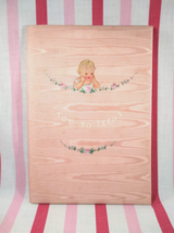 Sweet Antique 1940 Pink Satin Cover Tot to Teen Baby Birth Record Book •... - $30.00