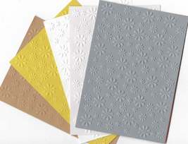 Embossed Paper. A6. Floral. Choice of Colour - €0,30 EUR+