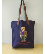 Polo Ralph Lauren Polo Bear Cotton Canvas Tote Bag Free Shipping FTP/3118 - $2,589.88 MXN