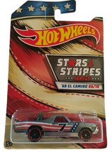 Hot Wheels Stars &amp; Stripes Series 68 El Camino 6/10 Gray New - £3.22 GBP