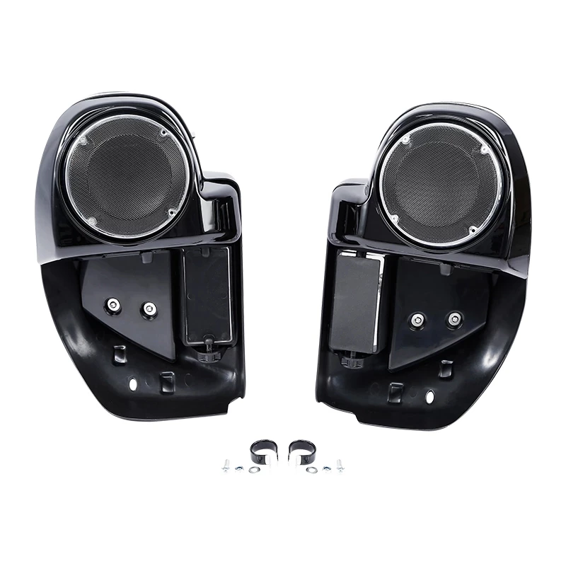 Motorcycle 6.5&quot; Speaker Box Lower Vented Fairing Leg  Harley Touring Electra Gli - £174.87 GBP