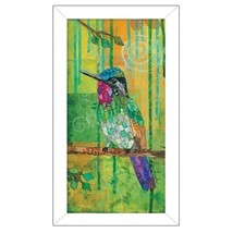 Purple Throated Mountain Gem White Framed Print Wall Art - $1,162.31 MXN