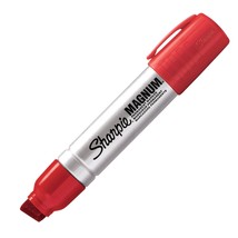 44002 Sharpie Magnum Permanent Marker, Jumbo Chisel Point, Red Ink, Pack... - $21.99