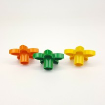 Duplo Lego 6136 Zoo Flower Plant Replacement Piece Part Orange Green Yellow - $2.96