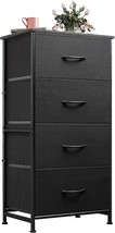 The Wlive Dresser With 4 Drawers, Fabric Storage Tower, Organizer Unit For - £46.30 GBP