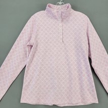 Croft Barrow Women Shirt Size M Purple Stretch Lilac Preppy Long Sleeve Collar - £8.46 GBP