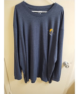 Izod 4XL Long Sleeve Navy Blue Graphic Tee #9398 - $13.49