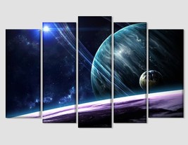 Universe Abstract Canvas Art Space Print Space Canvas Art Galaxy Print Space Wal - £39.26 GBP