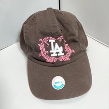 Los Angeles Dodgers Cap Brown Pink Twins Enterprises Hologram Snap Shut Womens - £18.77 GBP