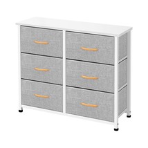6 Drawers Fabric, Tower Dresser For Bedroom, Hallway, Nursery, Entryway, Closets - £77.52 GBP