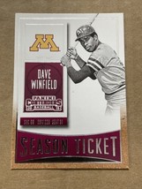 2015 Panini Contenders Season Ticket Dave Winfield #32 - £1.50 GBP