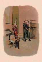 Pig in Dunce Cap and School Master by A. Gual - Art Print - £17.39 GBP+