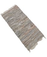 Premium Leather Fireplace Hearth Rug - Durable &amp; Fireproof Floor Mat Lea... - €137,94 EUR
