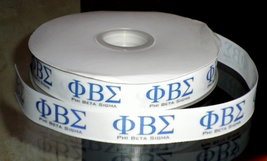 Phi Beta Sigma Fraternity Greek Inspired Grosgrain Ribbon - £8.03 GBP